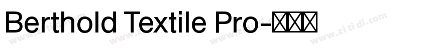 Berthold Textile Pro字体转换